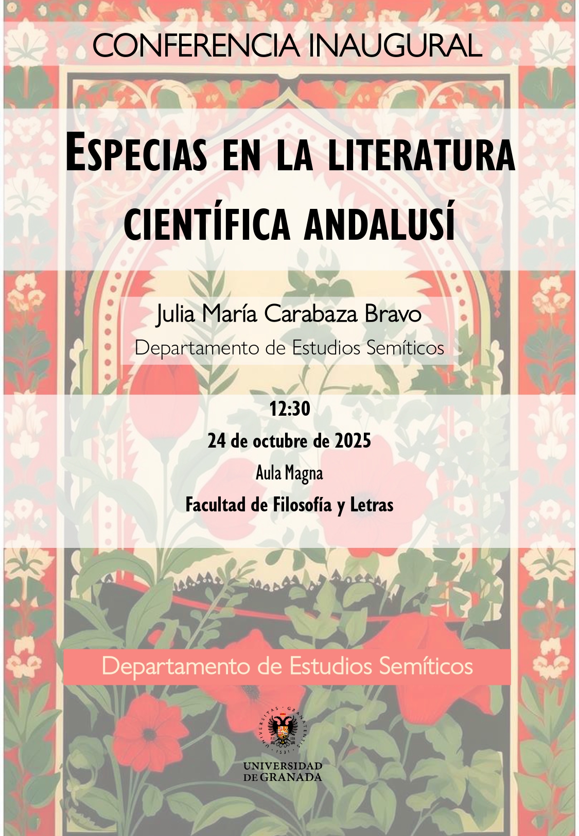 Cartel de la conferencia Cartel conferencia