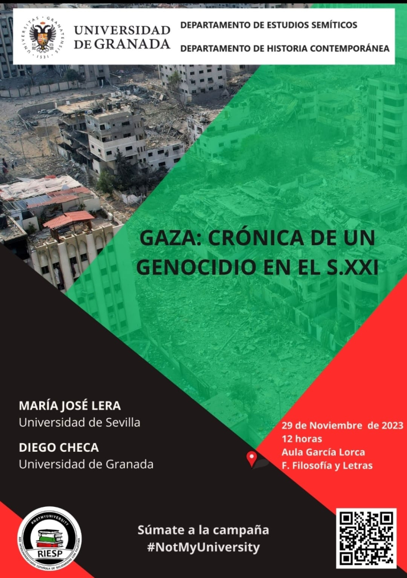 Cartel Conferencia Gaza 