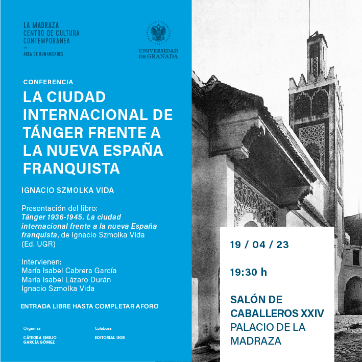 Cartel sobre la conferencia en la Madraza
